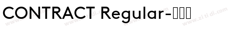 CONTRACT Regular字体转换